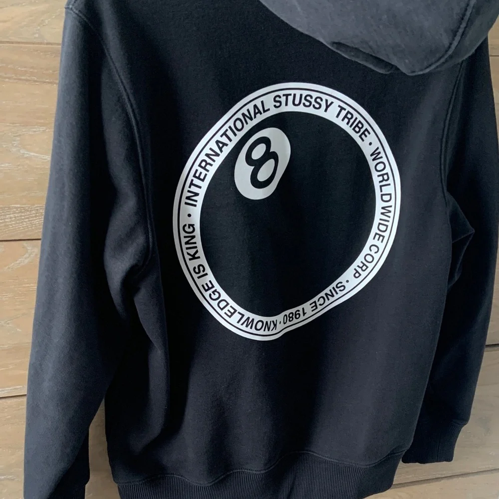 Black Stussy 8 Ball Hoodie - Picture 5 of 7